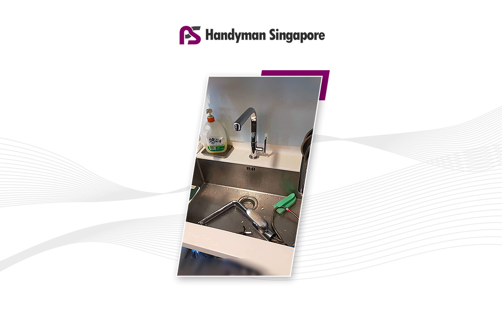 Install Kitchen Sink Tap In Leedon Heights Ps Handyman Singapore