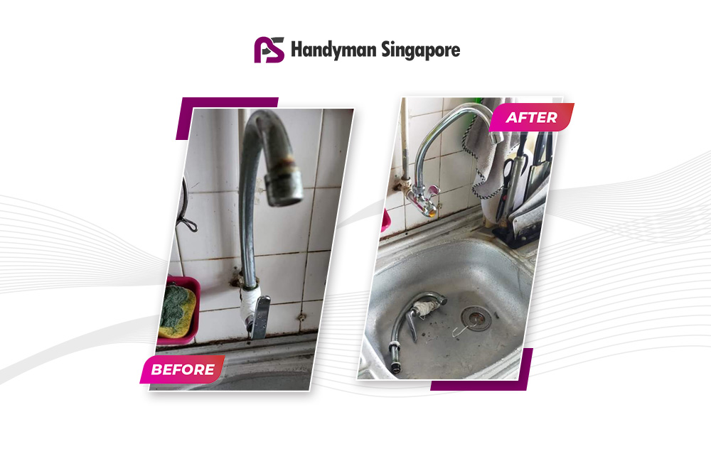 Install Kitchen Sink Tap In Tanah Merah Ps Handyman Singapore